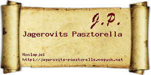 Jagerovits Pasztorella névjegykártya